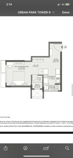 1 Rk  + Extra Room 300 Sq.Ft. Apartment in Godrej Urban Park