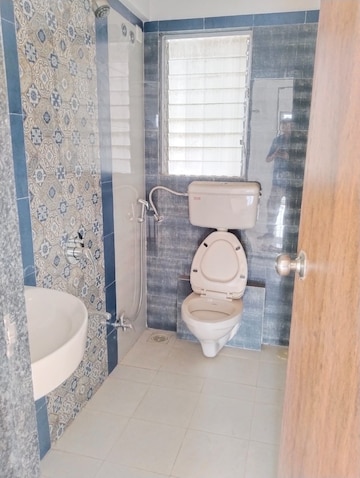 Bathroom in 2 BHK Apartment at Neel Sidhi Orbit, New Panvel – for Rent