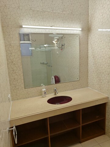 Bathroom in 2 BHK Apartment at Chanakyapuri – for Rent