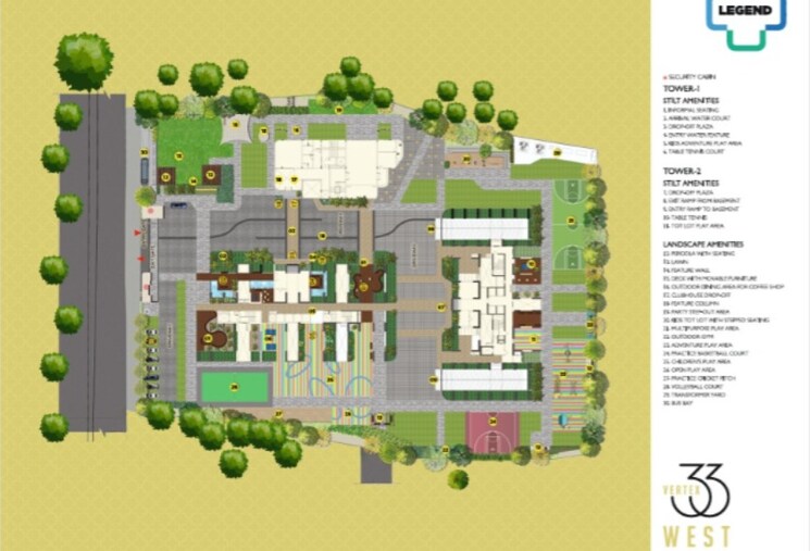 Master Plan, vertex-33-west 2 Bedroom 1360 Sq.Ft. Apartment In Nallagandla Hyderabad 8347310