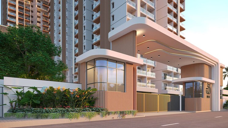 Exterior View, vertex-33-west 3 Bedroom 1930 Sq.Ft. Apartment In Nallagandla Hyderabad 8347364