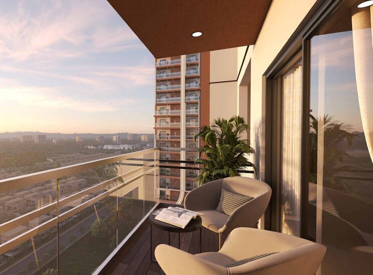 Balcony, vertex-33-west 3 Bedroom 1930 Sq.Ft. Apartment In Nallagandla Hyderabad 8347364