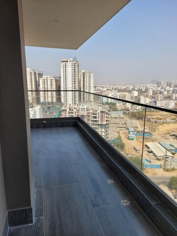 Balcony in 3 BHK Apartment at Aparna Luxor Park, Kondapur – for Rent