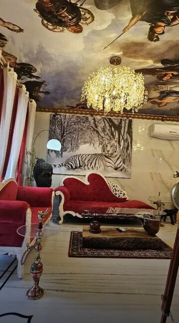 Living Room in 3 BHK Apartment at Hazratganj – for Sale