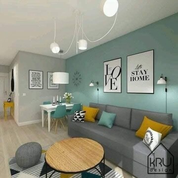 Living Room in 3 BHK Apartment at Igi Airport Area – for Sale