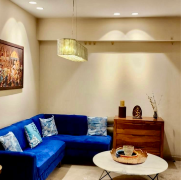Living Room in 2 BHK Apartment at Lodha Splendora, Bhayandarpada – for Rent