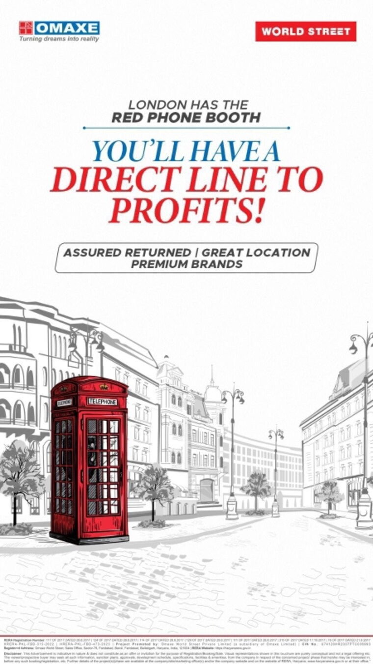 Exterior View, omaxe-world-street Commercial Shop 750 Sq.Ft. In Sector 79 Faridabad 8347850