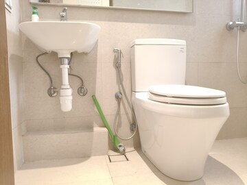 Bathroom in 1 BHK Apartment at Hiranandani Estate Solitaire C, Ghodbunder Road – for Rent