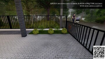Balcony in 4 BHK Villa at Guruvayoor – for Sale