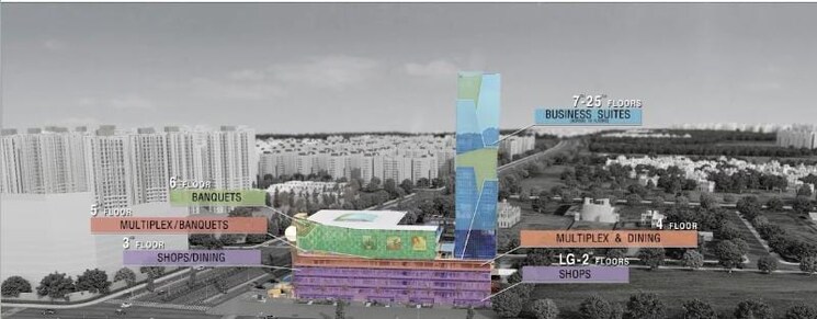 Exterior View, saya-south-x Commercial Shop 300 Sq.Ft. In Sector 16c Greater Noida Greater Noida 8349288