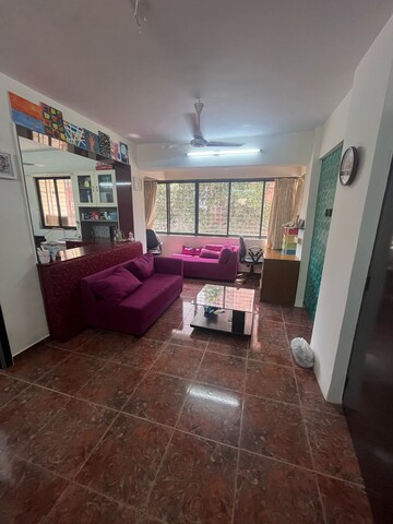 Living Room in 1 BHK Apartment at Bandra West – for Rent