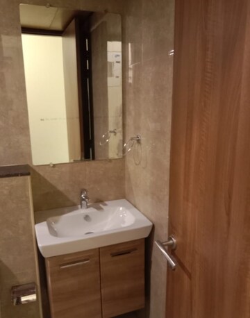 Bathroom in 3 BHK Apartment at Shapoorji Pallonji Alpine, Kandivali East – for Rent