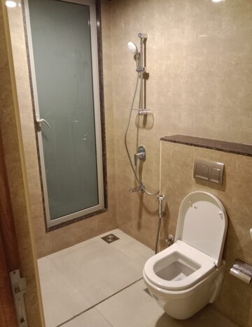 Bathroom in 3 BHK Apartment at Shapoorji Pallonji Alpine, Kandivali East – for Rent