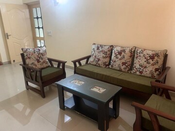 Living Room in 3 BHK Builder Floor at Guru Nanak Enclave, Dhakoli Village – for Rent