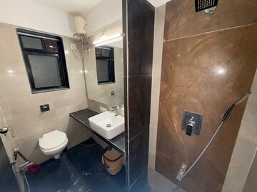 Bathroom in 3 BHK Apartment at Hubtown Hillcrest, Andheri East – for Rent