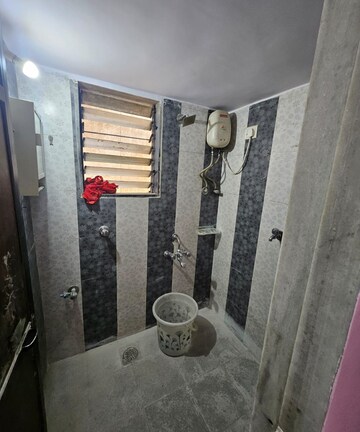 Bathroom in 1 BHK Apartment at Kajal Heritage, Kopar Khairane – for Rent