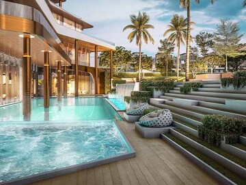Swimming Pool in 2.5 BHK Apartment at Smart World Gems, Sector 89 – for Sale