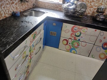 Kitchen in 2.5 BHK Apartment at Osho Kabir CHS, New Panvel – for Rent