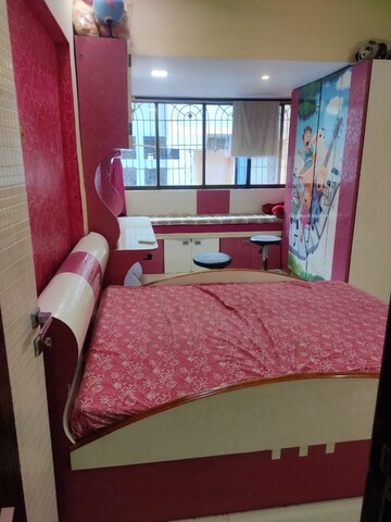 Bedroom in 2.5 BHK Apartment at Osho Kabir CHS, New Panvel – for Rent