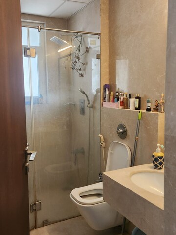 Bathroom in 3 BHK Apartment at Godrej Serenity, Chembur – for Rent