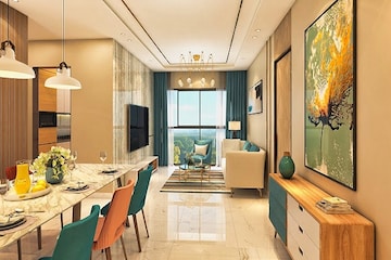 Living Room in 3 BHK Apartment at Romell Orbis, Andheri East – for Sale