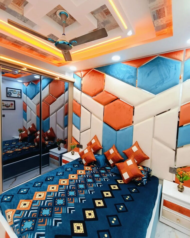 Master Bedroom, dwarka 3 Bedroom 90 Sq.Yd. Builder Floor In Dwarka Delhi 8350138