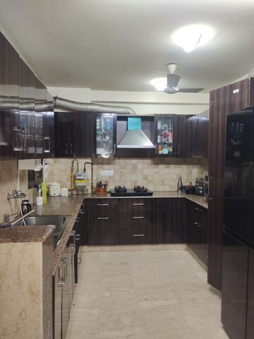 Kitchen in 3 BHK Builder Floor at East Of Kailash – for Rent