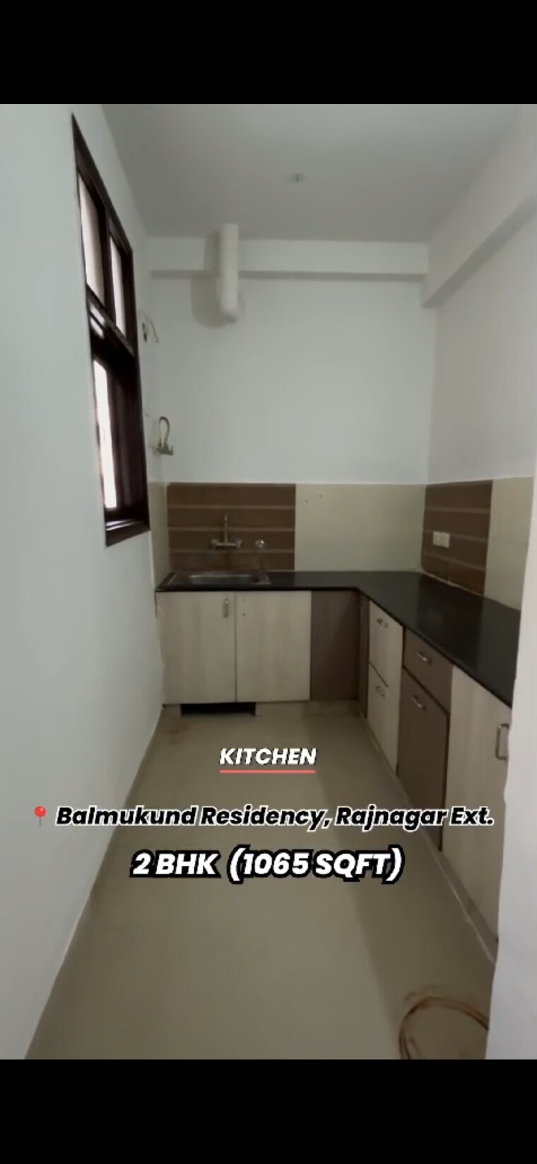 Kitchen, meenal-balmukund-residency 2 Bedroom 1065 Sq.Ft. Apartment In Raj Nagar Extension Ghaziabad 8350509