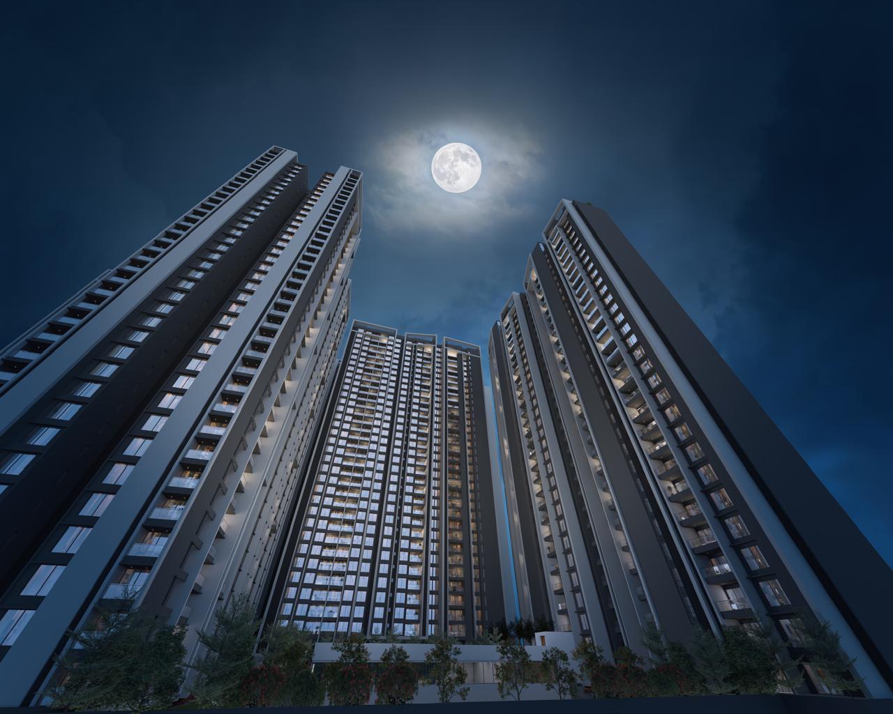 3 BHK + Pooja Room,Study Room 1110 Sq.Ft. Apartment in Saniket WYCE Exclucity