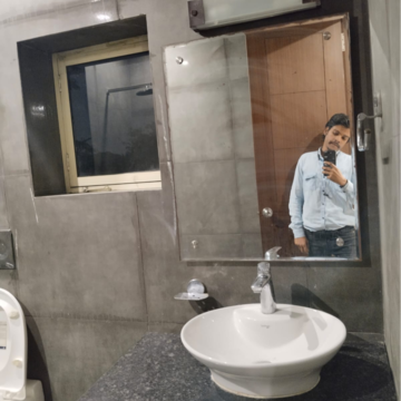 Bathroom in 1 RK Builder Floor at Malviya Nagar – for Rent