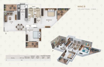 Floor Plan in 2 BHK Apartment at Balewadi Phata – for Sale