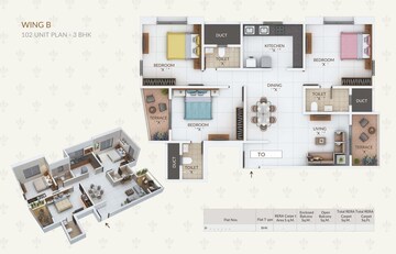Floor Plan in 2 BHK Apartment at Balewadi Phata – for Sale