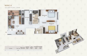 Floor Plan in 3 BHK Apartment at Balewadi Phata – for Sale