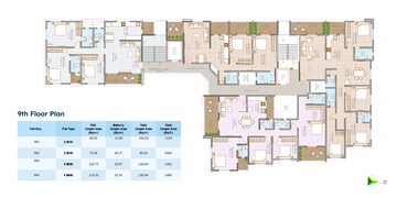 Floor Plan in 2 BHK Apartment at Balewadi Phata – for Sale