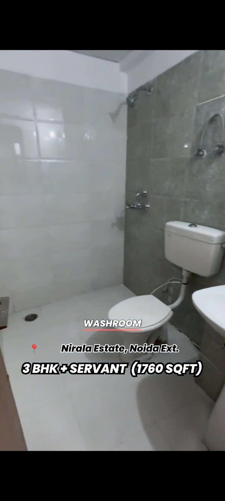 Bathroom, nirala-estate 3 Bedroom 1760 Sq.Ft. Apartment In Tech Zone 4 Greater Noida Greater Noida 8350801