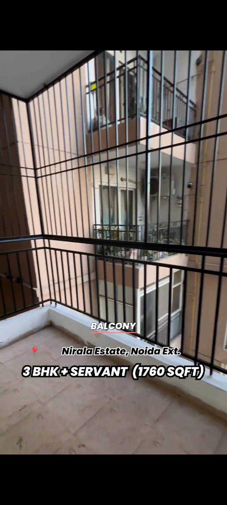 Balcony, nirala-estate 3 Bedroom 1760 Sq.Ft. Apartment In Tech Zone 4 Greater Noida Greater Noida 8350801
