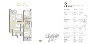 Floor Plan in 4 BHK Apartment at Balewadi Phata – for Sale