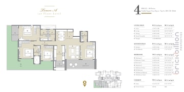 Floor Plan in 4 BHK Apartment at Balewadi Phata – for Sale