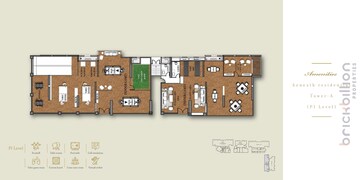 Floor Plan in 4 BHK Apartment at Balewadi Phata – for Sale