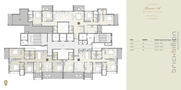 Floor Plan in 4 BHK Apartment at Balewadi Phata – for Sale