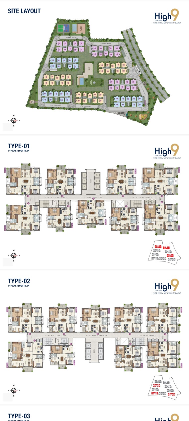 Master Plan, anvita-high-9 3 Bedroom 2615 Sq.Ft. Apartment In Kollur Hyderabad 8350951