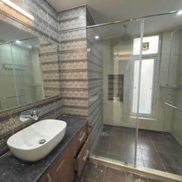 Bathroom in 3 BHK Builder Floor at Greater Kailash I – for Rent