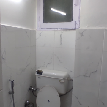 Bathroom in 3 BHK Builder Floor at Nehru Enclave – for Rent