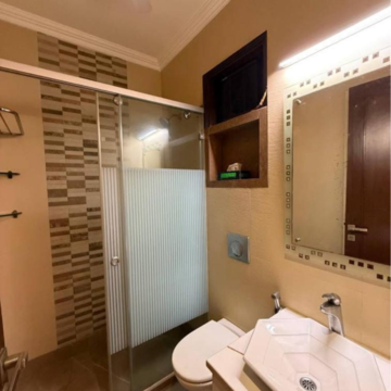 Attached Bathroom in 3 BHK Builder Floor at Greater Kailash I – for Rent