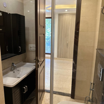 Bathroom in 3 BHK Builder Floor at Greater Kailash I – for Rent
