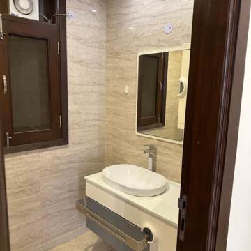 Bathroom in 3 BHK Builder Floor at Greater Kailash I – for Rent