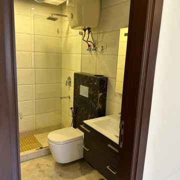 Bathroom in 3 BHK Builder Floor at Greater Kailash I – for Rent