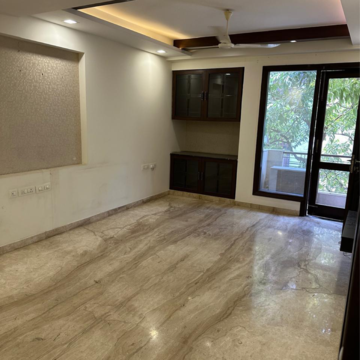 Living Room in 3 BHK Builder Floor at Greater Kailash I – for Rent