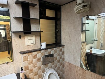 Bathroom in 1 BHK Apartment at Kia Park Apartments, Andheri West – for Rent