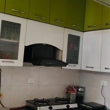 Kitchen in 2 BHK Apartment at JKG Palm Resort, Raj Nagar Extension – for Sale